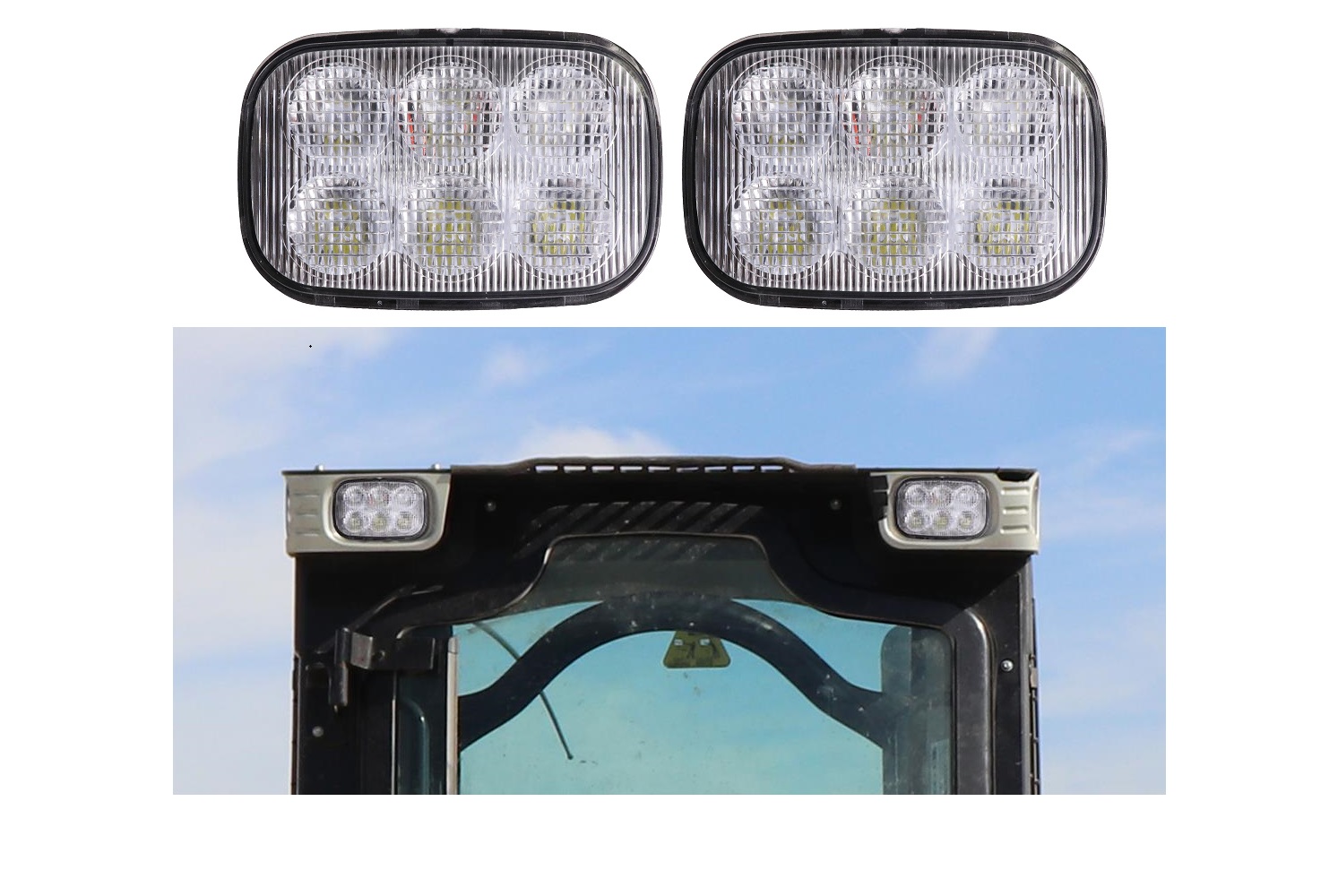 84306268 LED HeadLight set - Case Skid Steer